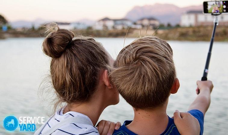 Как установить селфи-палку?