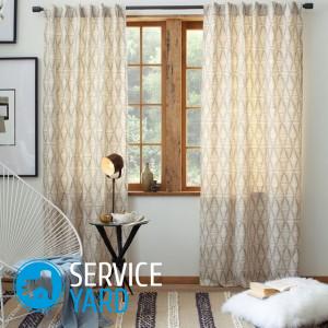 Как вешать шторы на карниз с кольцами?