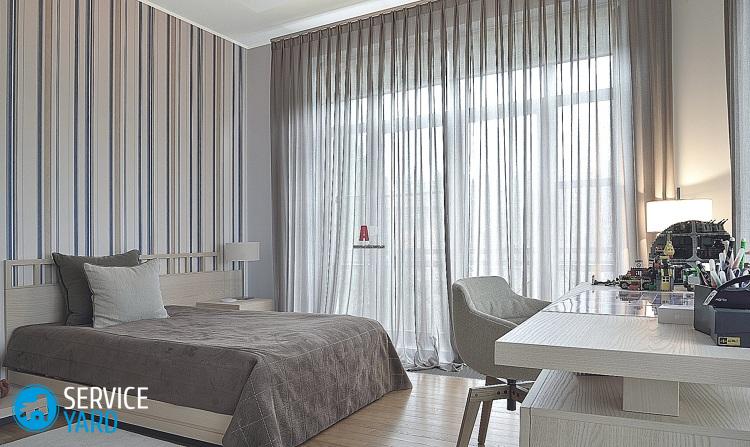 Как вешать тюль?