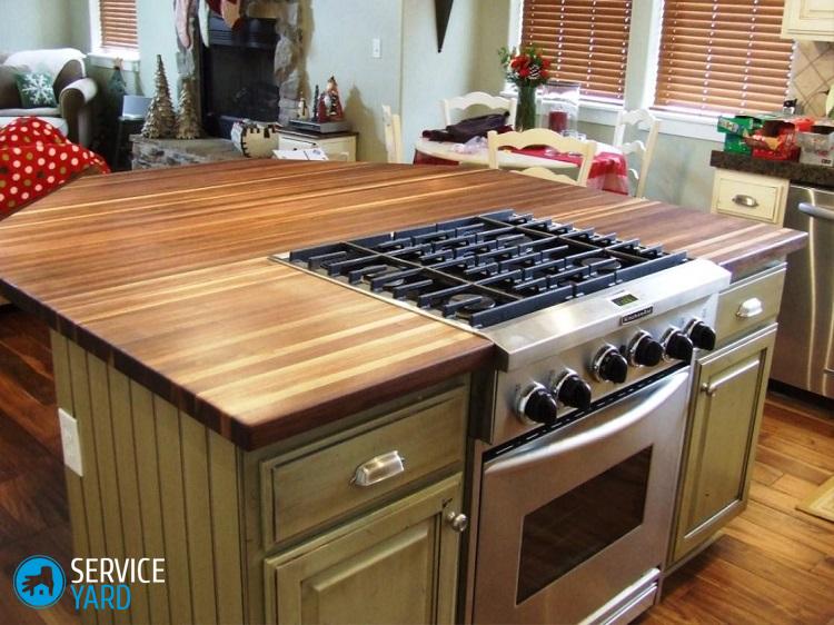 Как встроить газовую плиту в столешницу?