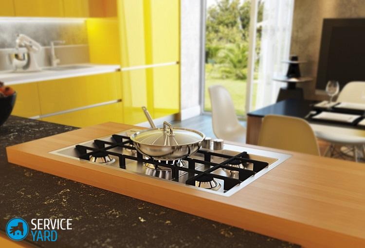 Как встроить газовую плиту в столешницу?