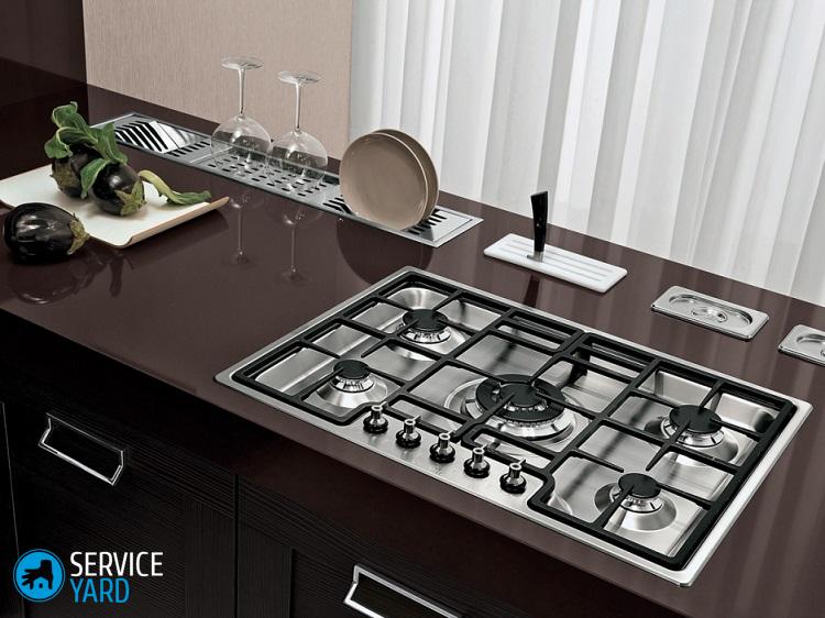 Как встроить газовую плиту в столешницу?
