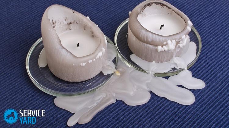 Как вывести воск с одежды?