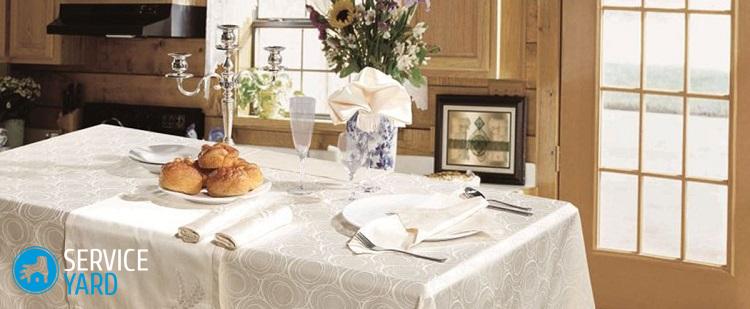 Как вывести застарелые пятна со скатерти?