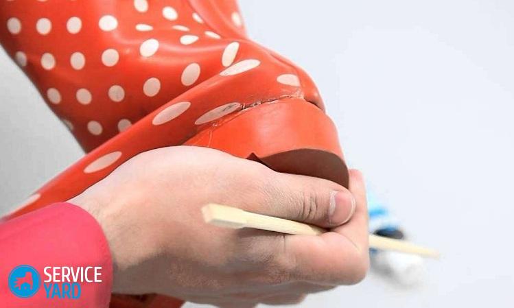 Как заклеить сапоги?