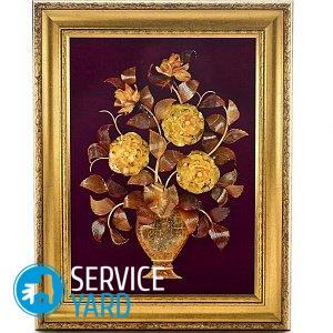 Как закрепить картину в раме?