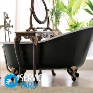 Как закрепить ванну на ножках, если она стоит на кафельном полу?