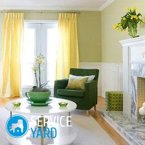 Какие шторы подойдут к зеленым обоям?