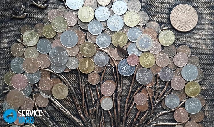 Картина денежное дерево своими руками из монет — мастер-класс пошагово