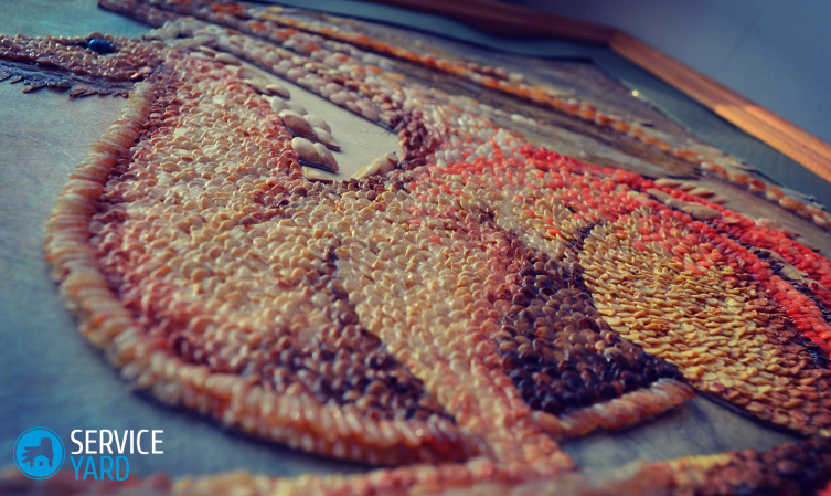 Картина из крупы своими руками