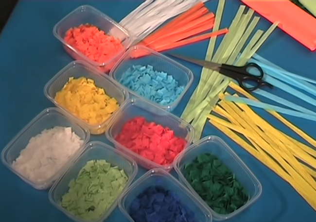 Картины из гофрированной бумаги своими руками: метод торцевания, мастер класс