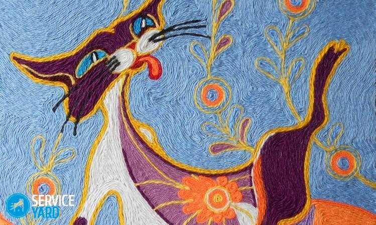 Картины из ниток своими руками — мастер-класс