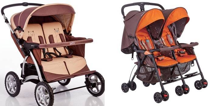 Коляска-тростина для двійні — відгуки. Прогулянкові коляски для двійні, ціни і фото