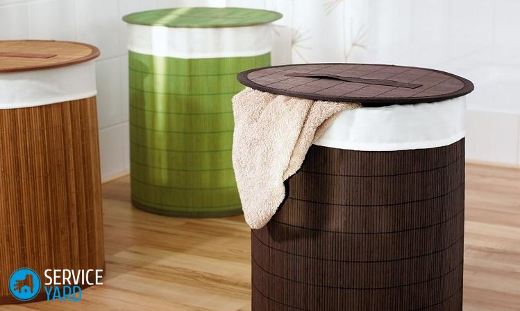 Корзина для белья своими руками