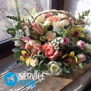 Корзина с цветами своими руками