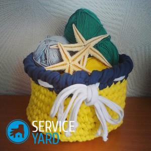 Корзинки из ткани своими руками