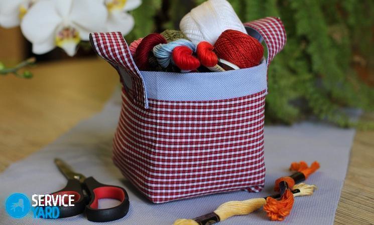 Корзинки из ткани своими руками