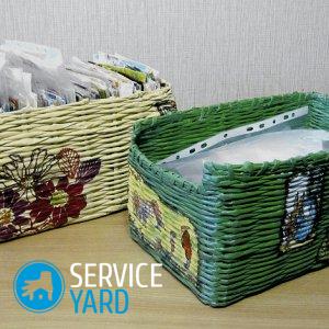 Корзинки своими руками из подручных материалов