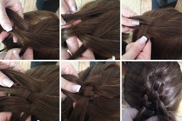 Коса з 5 пасм: схема плетіння з фото і відео