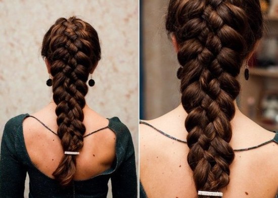 Коса з 5 пасм: схема плетіння з фото і відео