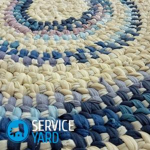 Коврик из колготок своими руками