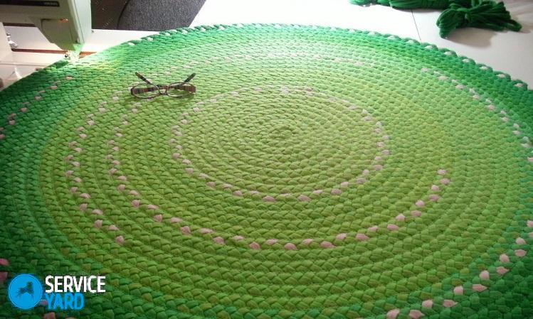 Коврик из старых футболок своими руками — мастер-класс