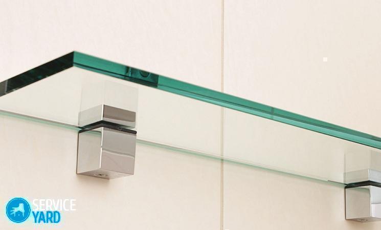 Крепление для стеклянных полок к стене