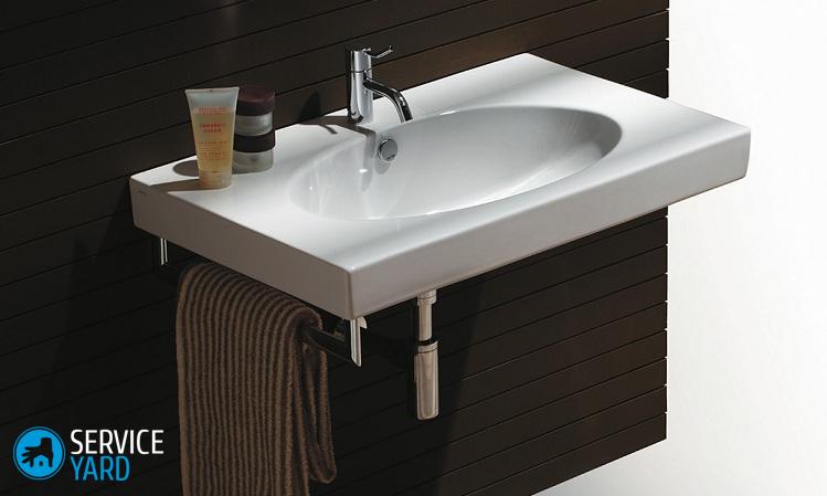 Крепление раковины к стене в ванной