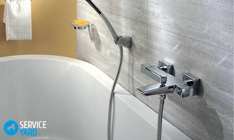 Крепление смесителя в ванной к стене