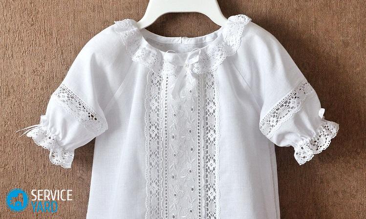 Крестильная рубашка для девочки — сшить своими руками