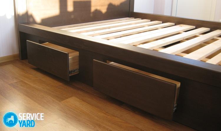 Кровать с ящиками своими руками