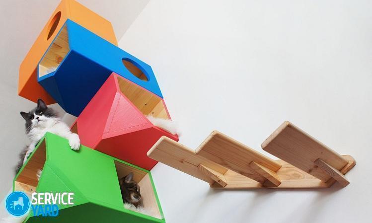 Лестница для кошки своими руками