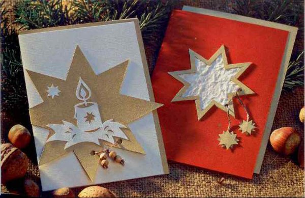 Листівки до Нового року і Різдва своїми руками