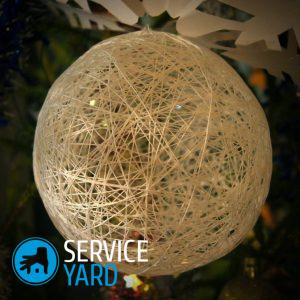 Люстра из ниток своими руками