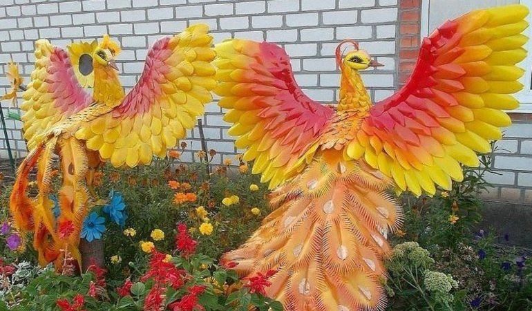 Мастер-класс по изготовлению птицы из пластиковых бутылок