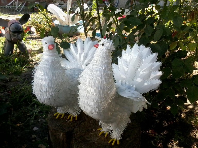 Мастер-класс по изготовлению птицы из пластиковых бутылок Мастер-класс по изготовлению птицы из пластиковых бутылок