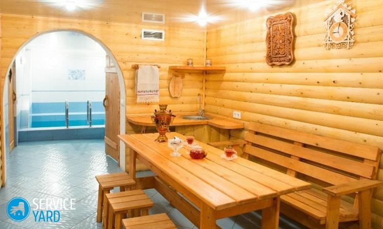 Мебель для бани своими руками