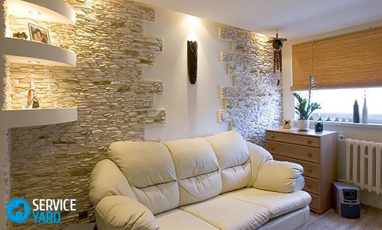 Можно ли клеить декоративный камень на обои?