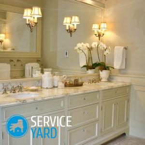 На какой высоте вешать зеркало над раковиной в ванной?