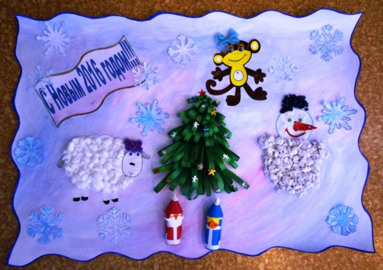 Новогодняя стенгазета в детский сад — идеи и варианты оформления