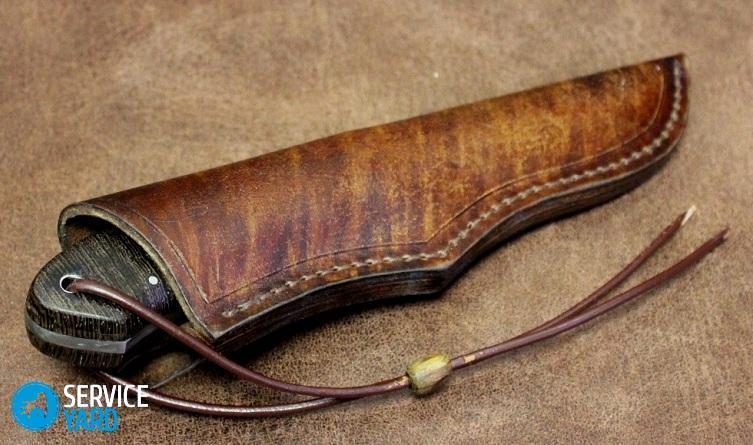 Ножны для ножа своими руками из кожи