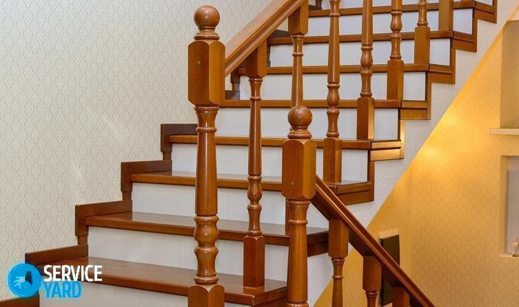 Обшивка металлической лестницы деревом
