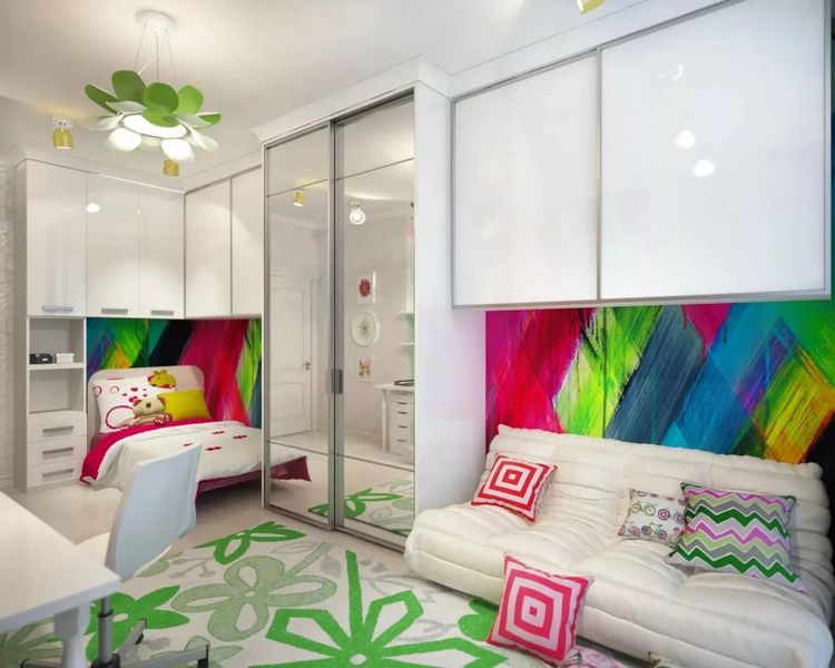 Оформление интерьера детской для мальчика и девочки вместе