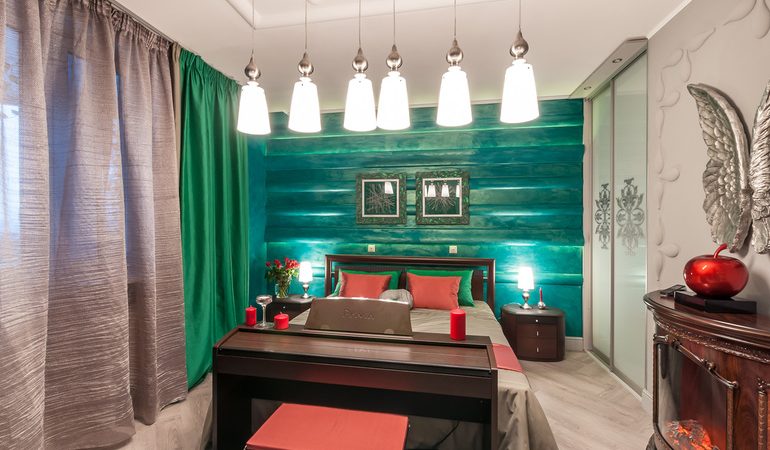 Основные правила использования изумрудного цвета в интерьере комнат