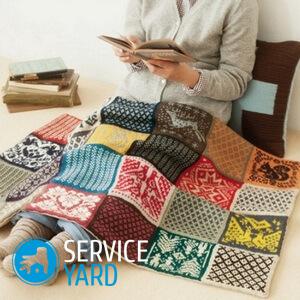 Плед из старых свитеров своими руками