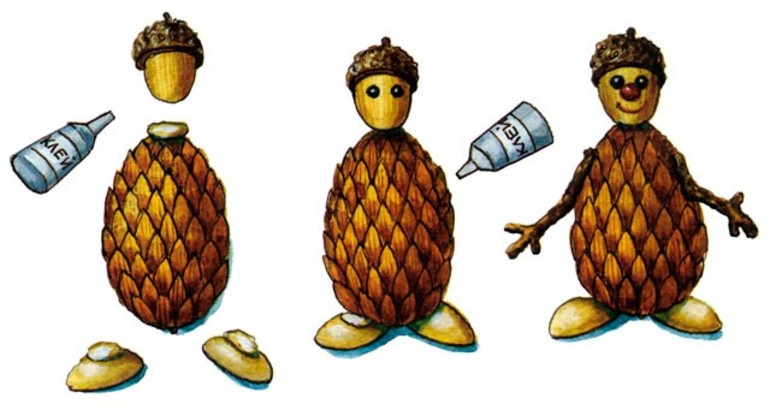 Поделки из шишек своими руками: самые интересные варианты Поделки из шишек своими руками: самые интересные варианты