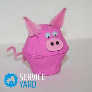 Поделки из яичных лотков своими руками