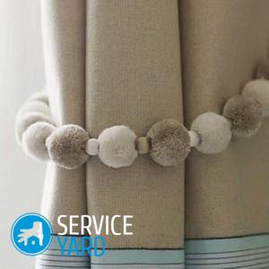 Подхваты для штор своими руками