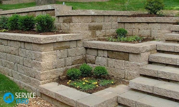 Подпорная стенка своими руками