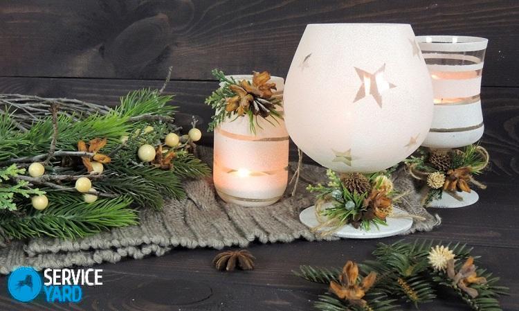 Подсвечники из бокалов своими руками